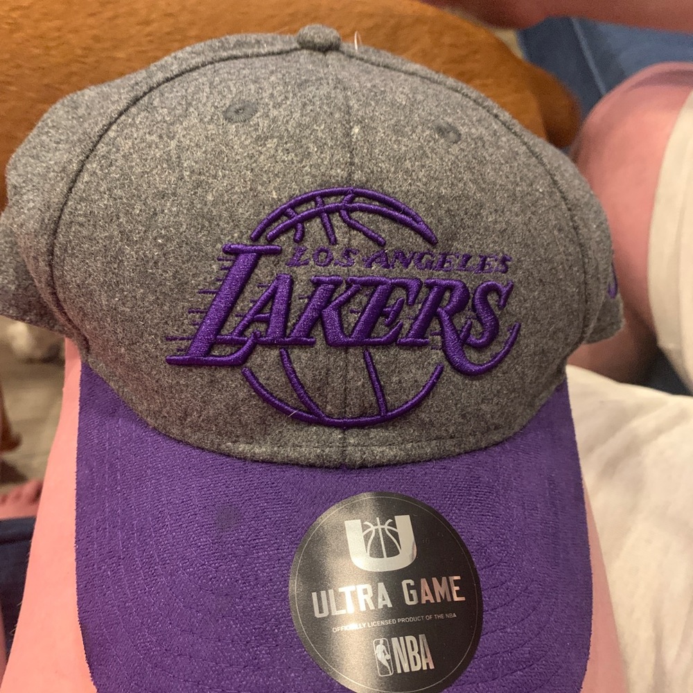 Lakers Purple and charcoal SnapBack